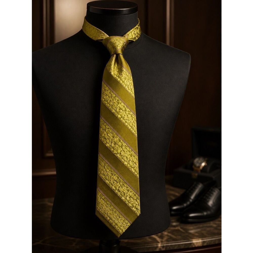 OLIVE GREEN 54” WASHABLE TIE by WEMBLEY